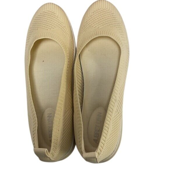 Aerosoles Womens Beige Knit Slip-On Flats Size 8 - Picture 2 of 4
